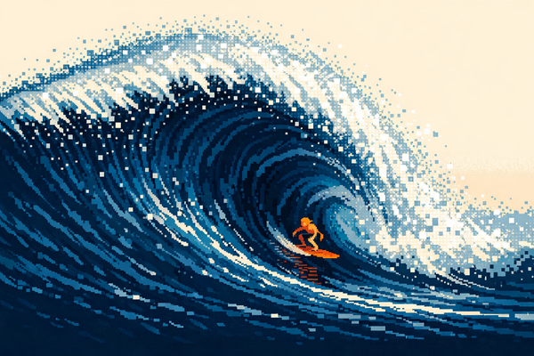 riding the wave